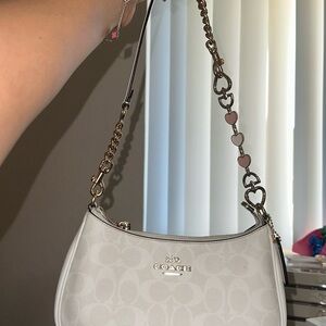 Coach White Teri Shoulder